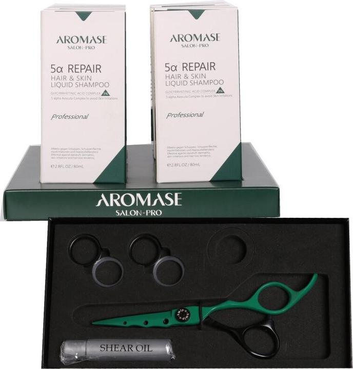 Produktbild Aromase Set limited edition HS + 6x80ml Shampoo (480 ml, Flüssiges Shampoo)
