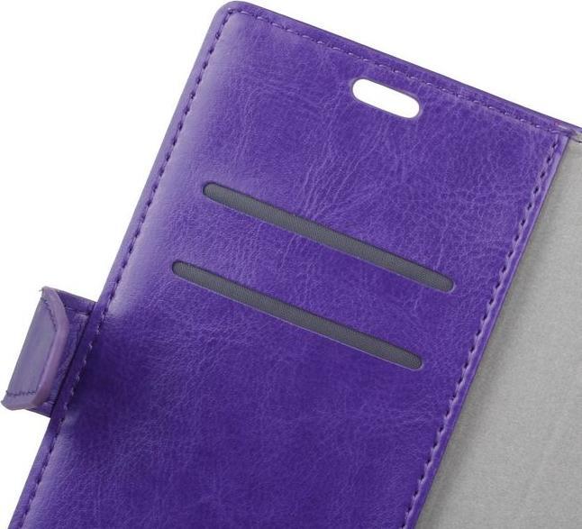 Image du produit MU Classic Crazy Horse Couverture cuir Bookcover Housse (Motorola Moto X4)