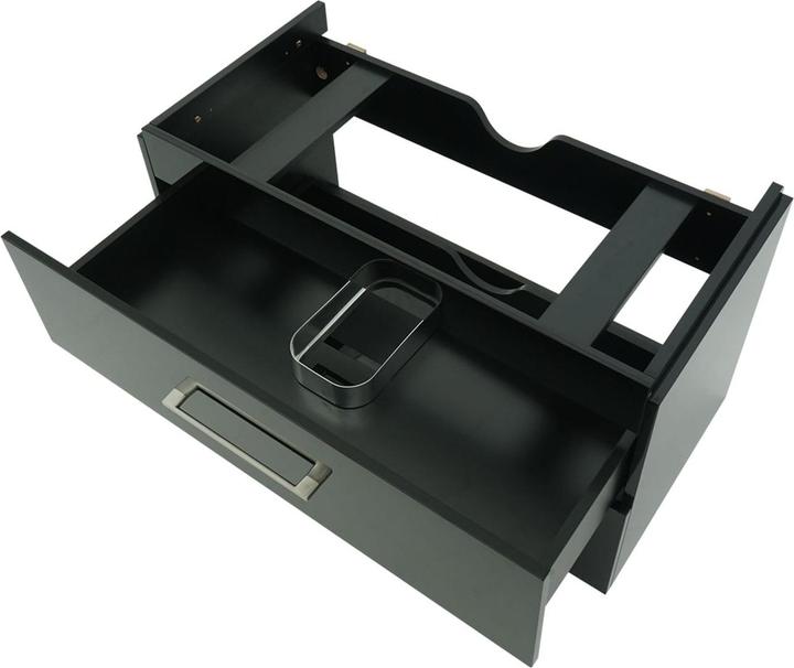 Image du produit Mendler Premium Meuble sous lavabo, meuble sous lavabo Meuble de salle de bain, haute brillance 90cm noir