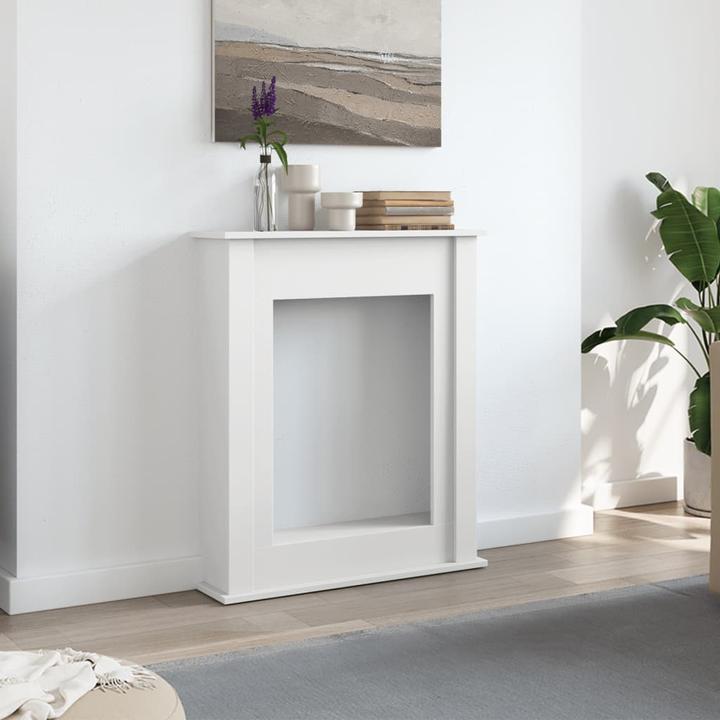 Actual product image VidaXL Fireplace surround Fireplace console Decorative fireplace mantelpiece Fireplace mantle White