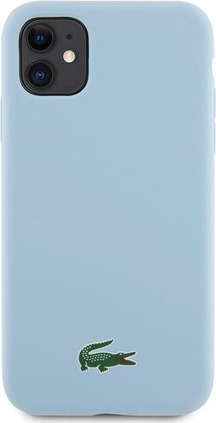Image du produit Lacoste LCHMN61SLOLB iPhone 11 / Xr 6.1" jasnoniebieski/light blue Hardcase Silicone Croc Logo MagSa (Apple iPhone 11)
