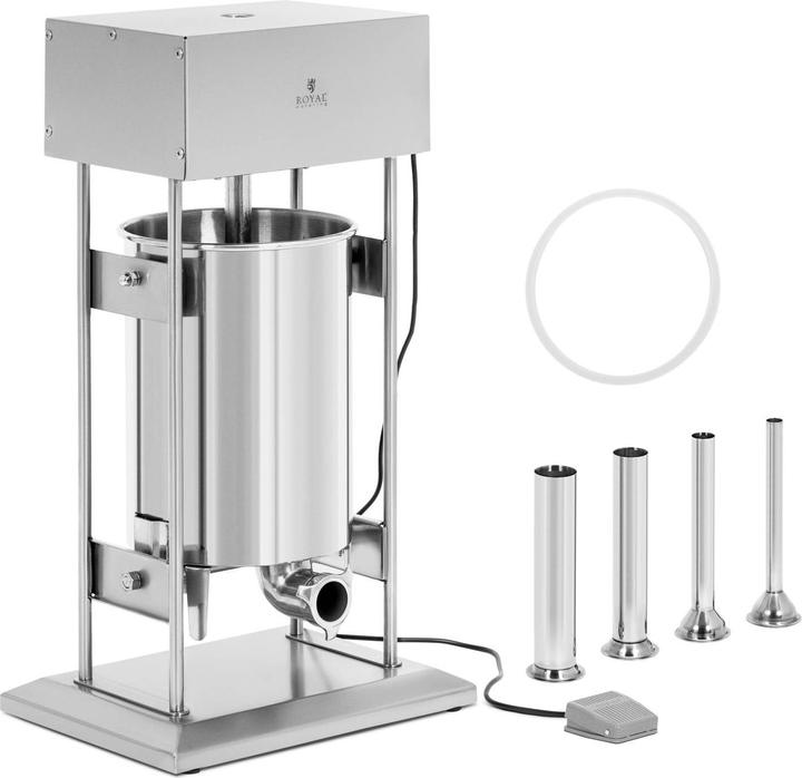 Produktbild Royal Catering Wurstfüller elektrisch 300 W 20 l Fusspedal Wurstfüllmaschine Wurstmaschine