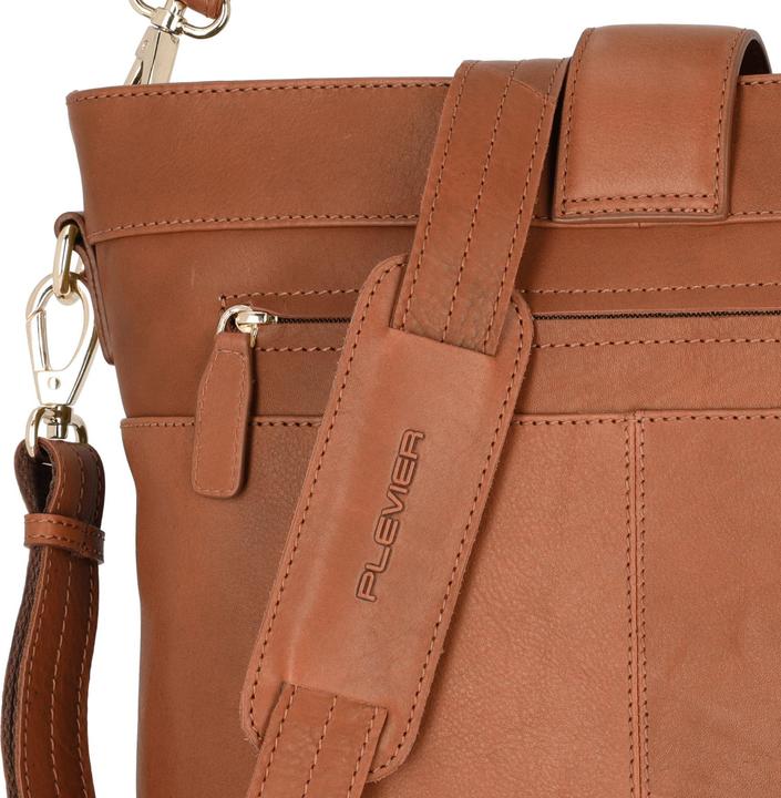 Actual product image Plevier Bow shoulder bag leather 30 cm laptop compartment