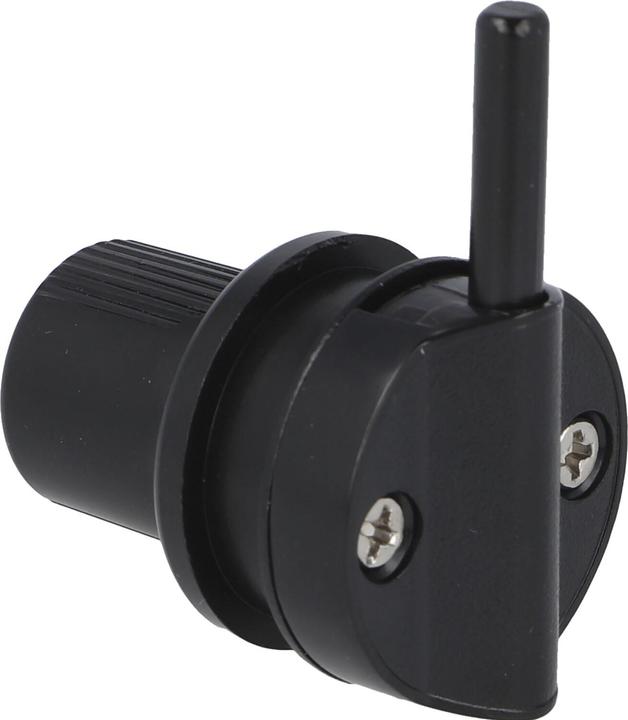 Actual product image Siso Cylinder glass door lock (cylinder lock) with different locking mechanisms Zamak black