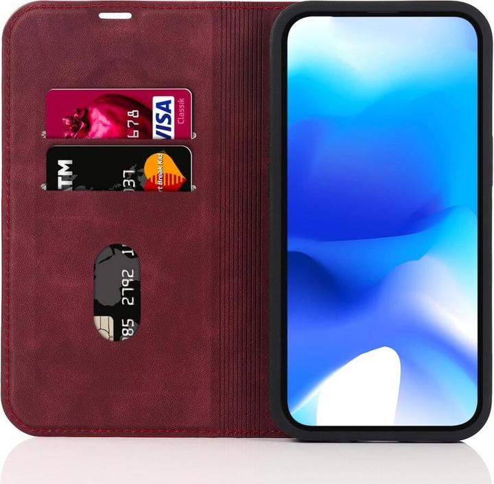 Produktbild Cover-Discount iPhone 15 - MagSafe Flip Case RFID rot (Apple iPhone 15)