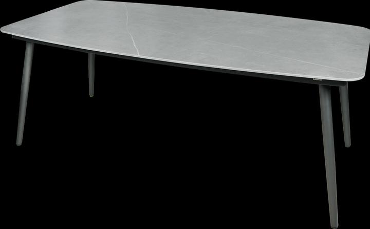 Image du produit MWH Ropero Table de jardin aluminium/pierre 210x105x74x5 cm (105 cm)