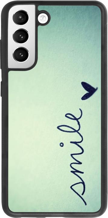 Produktbild PhoneLook Hülle Silikon schwarz Smile (Samsung Galaxy S21 FE 5G)
