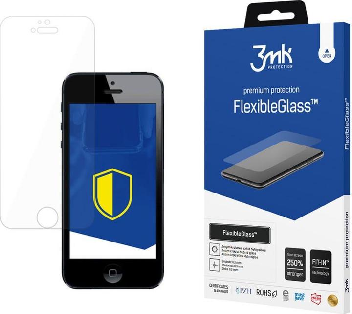 Actual product image 3MK FlexibleGlass do Apple iPhone 5/5S/SE (1 Piece, Apple iPhone 5)