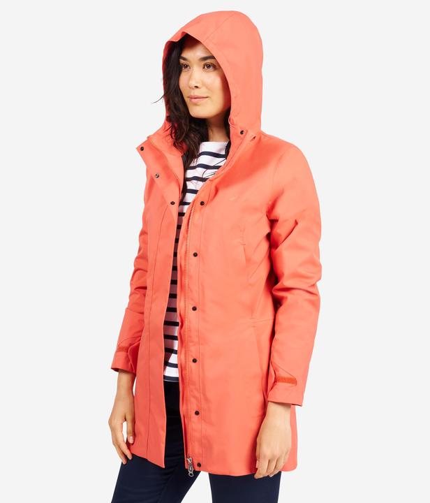 Produktbild Tribord Women’s long waterproof raincoat - Sailing 500 brick (S)