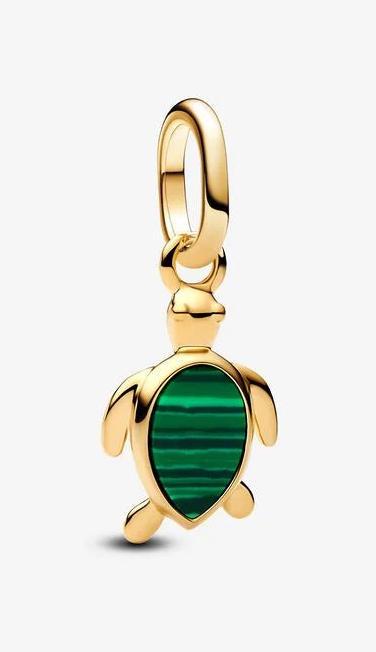 Image du produit Pandora Charm mini pendentif tortue verte (Alliage métallique plaqué or)