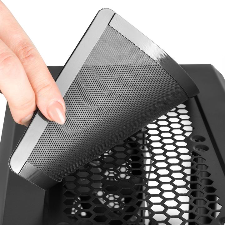 Actual product image Modecom Oberon Pro - Midi Tower - PC - Black - ATX,ITX,Micro ATX - Home Office - 16.3 cm (ATX, mATX, Mini-ITX)