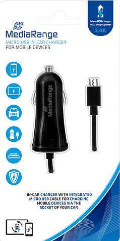 Actual product image MediaRange MicroUSB car charger