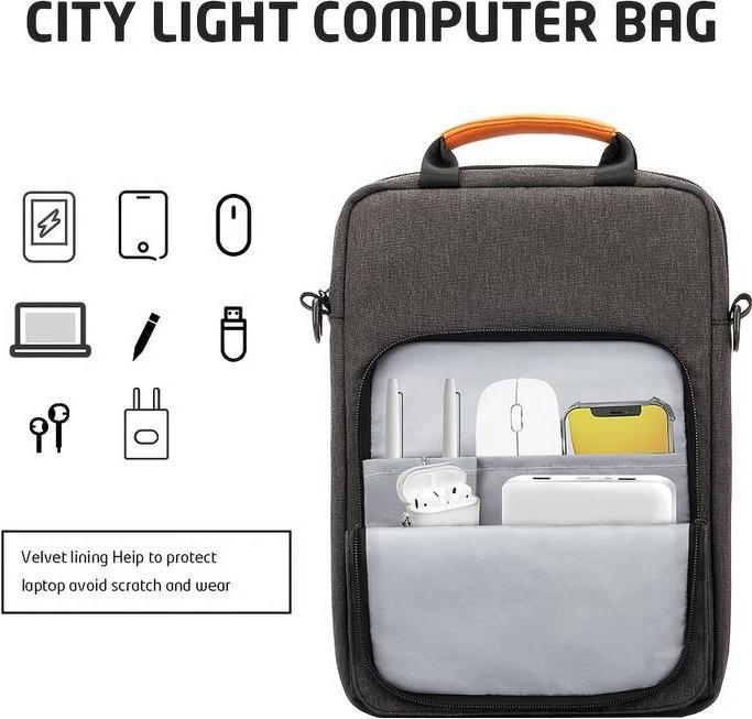 Immagine prodotto PhoneLook Sac à bandoulière sac à main portable imperméable pour iPad + Laptop + MaxBook 13 pouces (13.30")