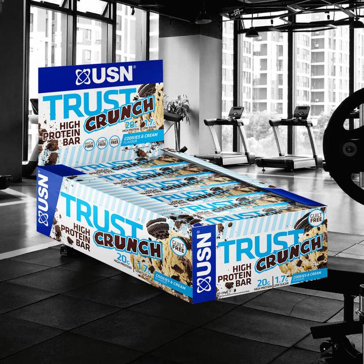 Actual product image USN Trust Crunch Bar (Cookies & Cream, 1 pcs., 720 g)