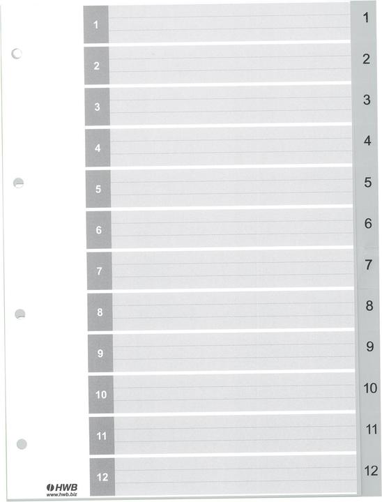 Actual product image Hwb Numbers register