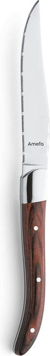 Immagine prodotto Amefa Set di posate per bistecca 4 pezzi in legno 2520 Royal Steak (4 Pezzo/i, Coltello)