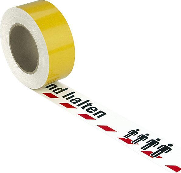Produktbild Moravia Bodenmarkierungsband, Aufdruck: Abstand halten, Länge 16 m, Breite 50 mm