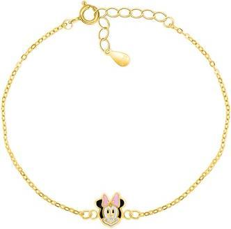 Brilio Silver - Playful gold-plated Minnie bracelet BRC50Y