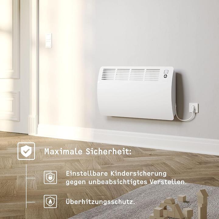 Actual product image Stiebel Eltron CON 20 Premium, 2.0 kW wall convector for approx. 25 m², VDE tested (2000 W)