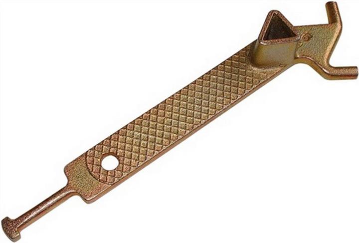 Image du produit Gausmann Clé triangulaire DIN 3223 avec crochet Fonte malléable adaptée aux poteaux de barrage