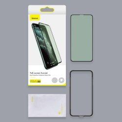 Produktbild Baseus iPhone 11 Pro Max 0.3 mm Full-Screen curved T-Glass (2pcs+fr) Eye Prot. Black SGAPIPH65S-IA01 (2 Stück, Apple iPhone XS Max)