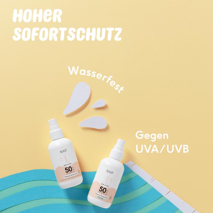 Image du produit Naïf Mineral Sun Spray (Spray solaire, SPF 50, 100 ml, 133 g)