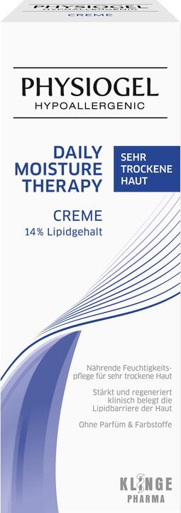 Actual product image Klinge Pharma Physiogel Dmt Dry Cre (Body cream, 150 ml)
