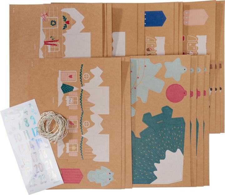Immagine prodotto Folia Calendario dell'Avvento set di lavoretti VILLAGGIO NELLA NEVE