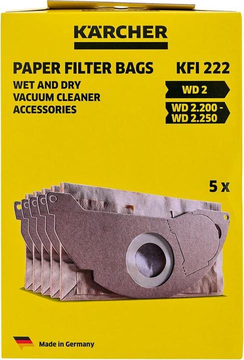 Actual product image Kärcher Paper filter bag