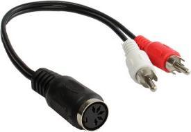 Produktbild Good Connections AD-2CS5B Audio-Kabel 0,2 m 2 x RCA DIN (5-pin) Schwarz (0.20 m, Cinch)