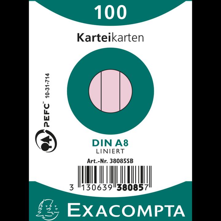 Immagine prodotto Exacompta Schede A8 (55 x 74 mm, 205 g/m², 100 x)