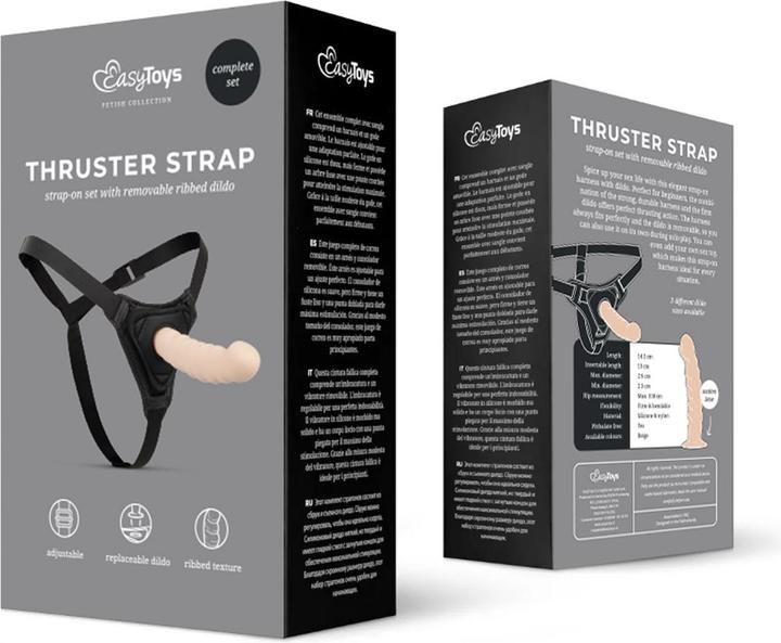 Actual product image Fetish Collection Strap-On Dildo with Harness