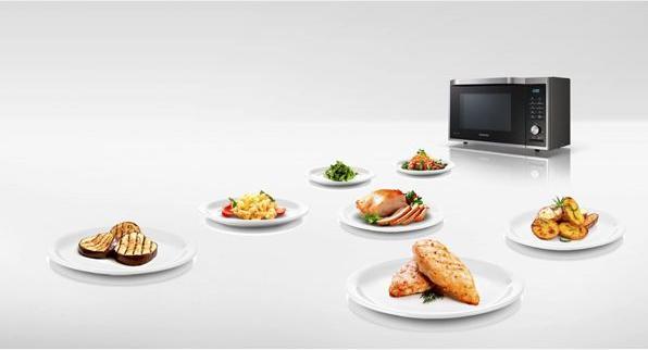 Produktbild Samsung MG23F301TAS Mikrowelle Arbeitsplatte Grill-Mikrowelle (23 l)