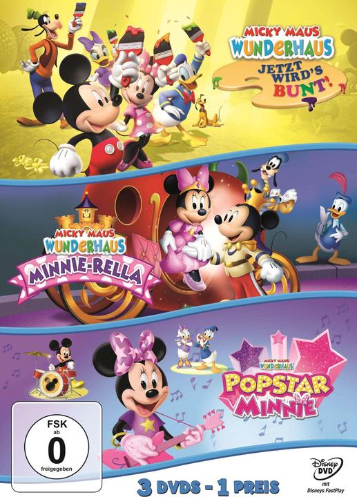 Actual product image Disney Interactive Studios Mickey Mouse Wonderhouse - Now it's getting colourful / Minnie-Rella / Popstar Minnie - triple pack (DVD, Italian)