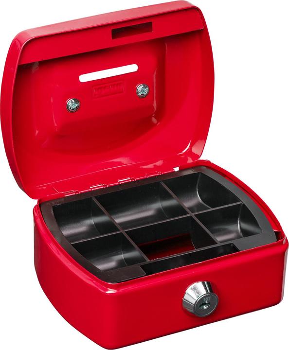 Actual product image Idena Cash box Mini 125x95x60mm, red