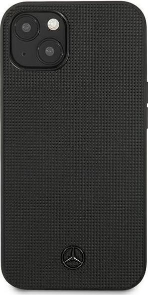 Produktbild Mercedes MEHCP13MMBLBK iPhone 13 6,1" czarny/black hardcase Leather Meshed Metal Logo (Apple iPhone 13)