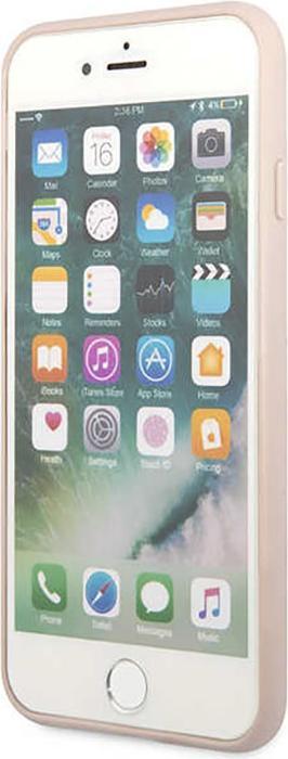 Actual product image Guess GUHCI8G4GLPI iPhone 7/8/SE 2020/ 2022 pink/pink hard case 4G Stripe Collection (Apple iPhone SE, Apple iPhone 8, Apple iPhone 7)