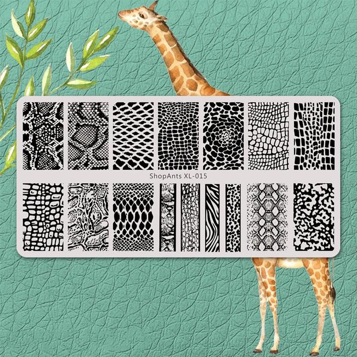 Actual product image JTI Tray for nail stamping - animal pattern (Multicoloured)