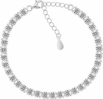 Actual product image Brilio Silver - Charming silver necklace Leafs with zircons NCL180W