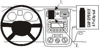 Image du produit Brodit 853358 Support voiture Volkswagen Golf V