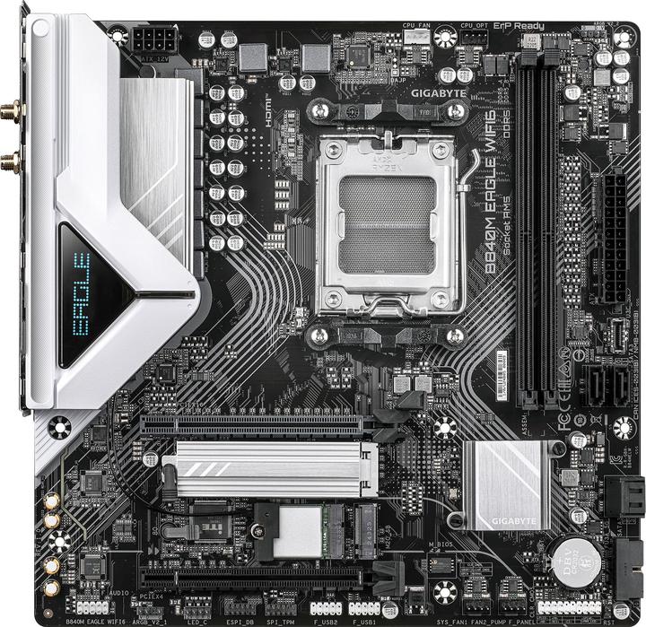 Produktbild Gigabyte MB B840M EAGLE WIFI6/AM5/mATX (AM5, AMD B840, mATX)