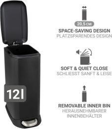 Immagine prodotto Wenko Treteimer Design Easy-Close (12 l)