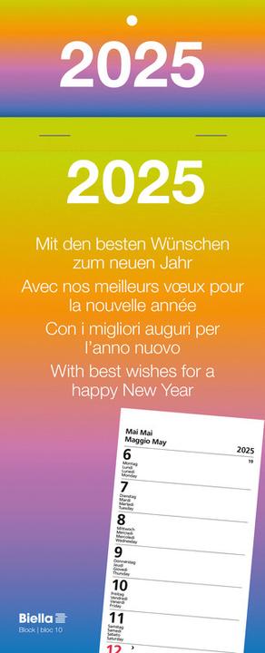 Produktbild Biella Abreisskalender (10.5 x 21 cm, Harter Einband, Deutsch, Englisch, Italienisch, Französisch)