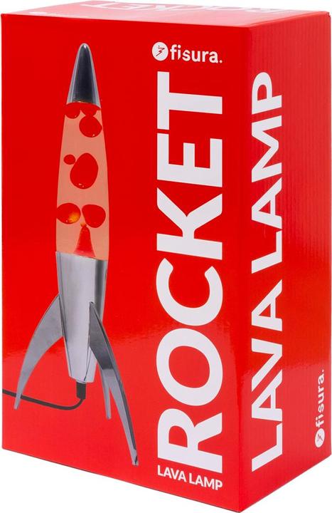 Actual product image Fisura Lava lamp rocket red by (E14)