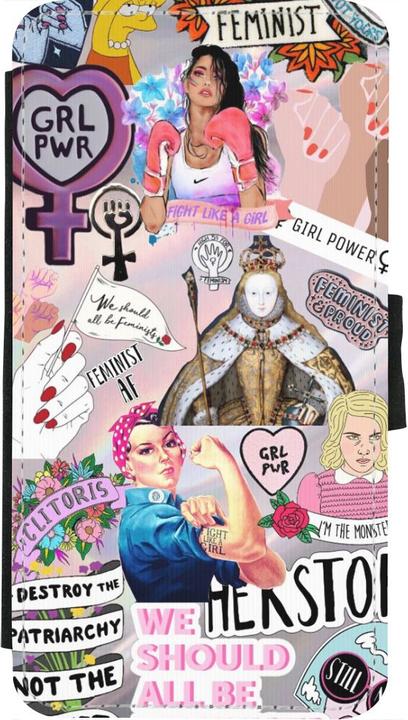 Image du produit PhoneLook Coque Wallet noir Girl Power Collage (Apple iPhone X)