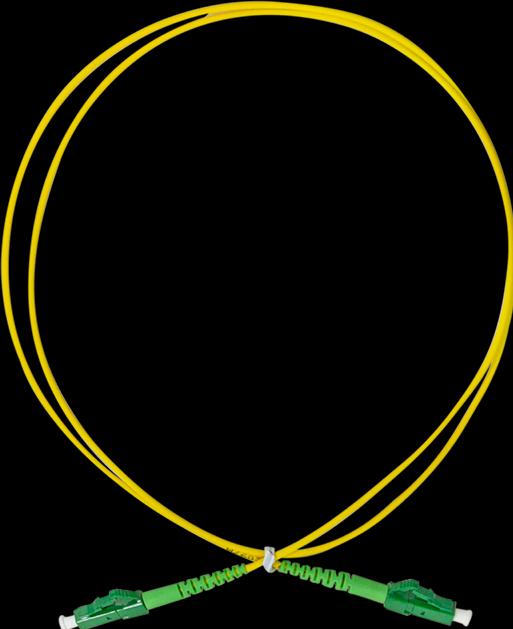 Actual product image LogiLink Fibre optic patch cable, 2x LC simplex, OS2, 1.0 m, yellow (1 m)