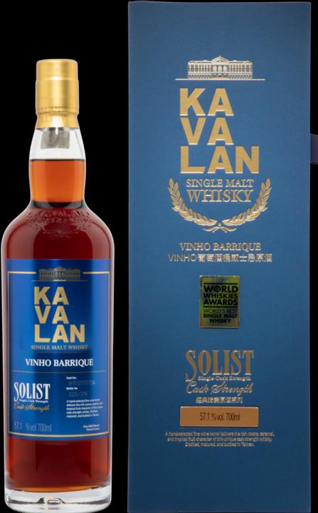 Actual product image Kavalan Single Malt Solist Vinho Barrique Cask Strength (Single Malt, 1 x 70 cl)