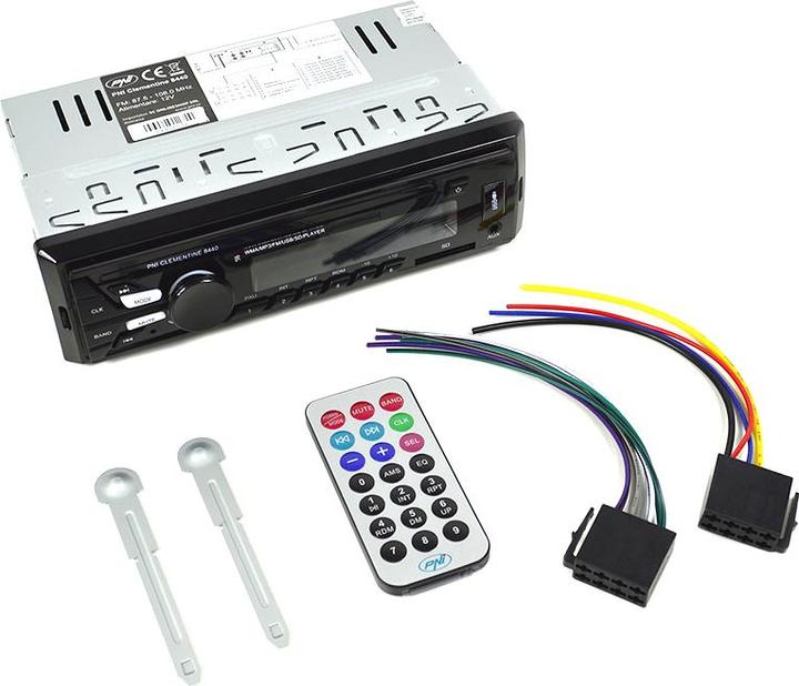 Image du produit PNI Radio lecteur MP3 de voiture Clementine 8440, 4x45 W, 12 V, 1 DIN, avec SD, USB, AUX, RCA