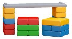Productafbeelding Marioinex Lerntafel mit Bausteinen, grosses Set mit 23 Teilen