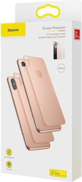 Produktbild Baseus iPhone Xr 03 mm Full coverage curved TGlass rear ProtectorSchwarz (1 Stück, Apple iPhone XR)